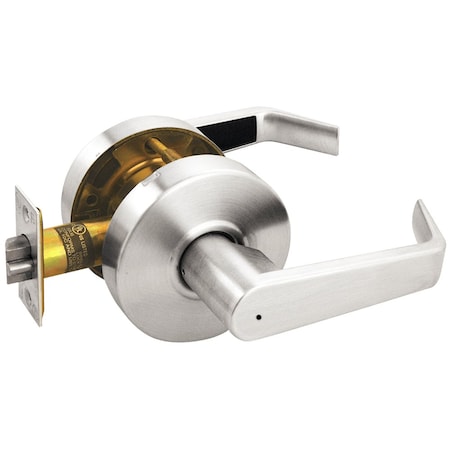 Arrow Lock Grade 2 Privacy Cylindrical Lock, Sierra Lever, Non-Keyed, Bright Chrome Finish, Non-handed RL02-SR-26